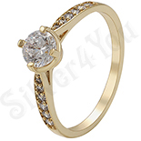 Inel in culoarea aurului 14K zirconii albe - ZS1001 Inel in culoarea aurului 14K zirconii albe - ZS1001