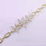 Bratara in culoarea aurului 14K zirconii albe - ZS1049 Bratara in culoarea aurului 14K zirconii albe - ZS1049