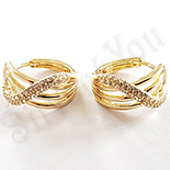 Cercei in culoarea aurului 14K zirconii albe - ZS1078 Cercei in culoarea aurului 14K zirconii albe - ZS1078