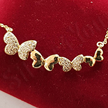 Bratara in culoarea aurului 14K zirconii albe - ZS923 Bratara in culoarea aurului 14K zirconii albe - ZS923