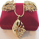 Set cercei, pandantiv si lant in culoarea aurului 14K zirconii albe - ZS170A Set cercei, pandantiv si lant in culoarea aurului 14K zirconii albe - ZS170A