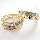 Cercei in culoarea aurului 14K zirconii albe - ZS1191 Cercei in culoarea aurului 14K zirconii albe - ZS1191