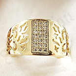 Inel in culoarea aurului 14K zirconii albe - ZS1264 Inel in culoarea aurului 14K zirconii albe - ZS1264