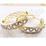 Cercei in culoarea aurului 14K zirconii albe - ZS1269 Cercei in culoarea aurului 14K zirconii albe - ZS1269