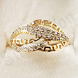 Inel in culoarea aurului 14K zirconii albe - ZS1271 Inel in culoarea aurului 14K zirconii albe - ZS1271