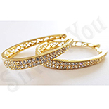 Cercei in culoarea aurului 14K zirconii albe - ZS1323 Cercei in culoarea aurului 14K zirconii albe - ZS1323